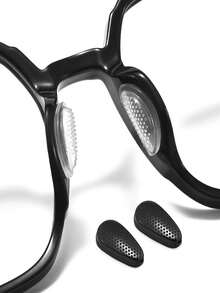 10/20pcs Soft Silicone Anti Slip Glasses Nose Pad - Transparent Comfortable Support With Self Adhesive Backing, Available In Black And White Options, Suitable For Myopia Glasses, Sunglasses, Presbyopia Glasses, And Blue Light Glasses. Minimalist Design, Flexible Materials, Women's Glasses Accessories - Multicolor - View 8