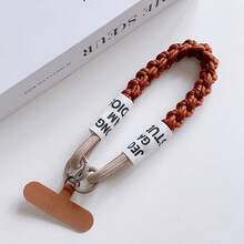 Gingerbread For Woman/Man Charm Woven Rope Phone Strap And Bag Pendant, Autumn-Winter New Arrivals, Durable Brown Wristband Keychain, Holiday Decoration Accessory, Perfect For Winter & Christmas(Lanyards And Pendants)
