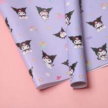 Sanrio 1 pieza Caja de regalo de Navidad de Sanrio, papel de embalaje con diseño de Meileti Kulomi Yugui Gou Katie Cat, papel de embalaje de regalo exquisito, papel couché grueso para embalaje de regalo universal, papel de embalaje de regalo con dibujos animados de animales lindos, embalaje de regalo de alta calidad