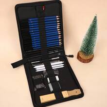 The 35 Piece Sketch Set Includes Charcoal Pencils, Graphite Pencils, And Various Accessories. It Is A Must-Have For School, Stationery Supplies, And Holiday Supplies Art Set