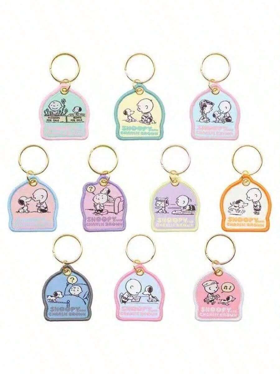 1pc Japanese-Style 75th Anniversary Embroidered Keychains, Adorable Cartoon Key Rings, And Bag Hangings,The Perfect Little Gift For Friends And Fans,Christmas Gifts,Christmas,Christmas Decorations,