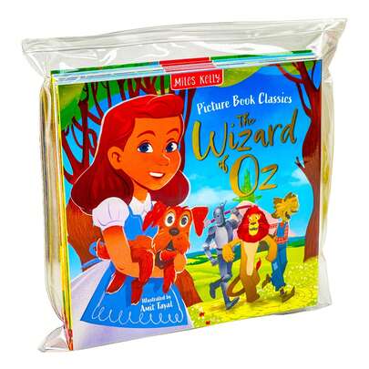 Children Classic Fairytale Bed Time Stories Adventure 10 Picture Books Collection Set - Aladdin Jack And The Beanstalk Peter Pan Snow White The Wizard Of Oz And Other Stories