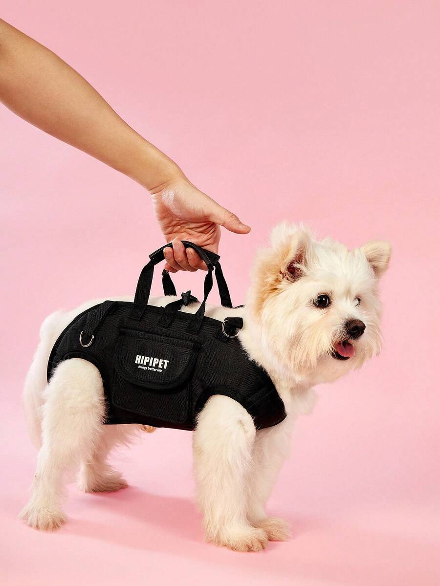 PETSIN Süßer atmungsaktiver Hunde-Rucksack, tragbarer Zugriemen-Rucksack mit verstellbaren Trägern für Katzen und Hunde, Umhänge- oder Schultertragen, stilvolle Hundeausrüstung als Haustierzubehör