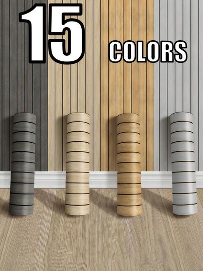 1roll Wood Wand Panel Peel Stick 40*300CM/15.7x118 In |,Wallpaper Roll,Wall Paper,Wallpaper Stick,Peel Panels,Stick On Wallpaper, Bruin ative Slat Wallpaper Living Room, Self Adhesive Covering Panels Cabinets