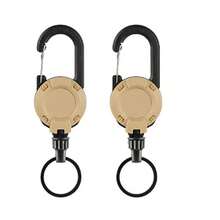 伸缩钢丝钓鱼防丢腕带，户外登山钥匙扣