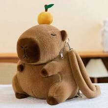 Kids Plush Backpacks - Orange - View 1