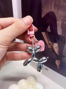 Chaveiro com design de cachorro e balão de gelatina 3 peças para mulheres, chaveiro fofo para meninas, acessórios para bolsas, mochilas e bolsas de carro