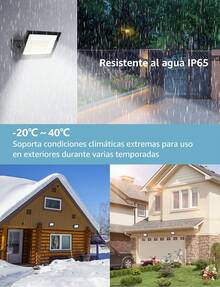 Aigostar Foco LED Exterior, Proyector Impermeable IP65, 6500K Blanco Frío para Garaje, Jardín, Patio, Parque - 50w-6500k - Ver 3