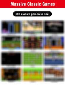 1pc Handheld Game Console Mini Nostalgic Old-Fashioned Rechargeable Cube With 500 Built-In Classic Games Adult Teenager Dormitory Leisure Decompression Toys 3-Inch Color Screen Support Connection To TV Double-Player Retro Colorful Color Matching Birthday Holiday Gift For Men Husband And Boyfriend