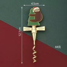 Christmas Red Wine Bottle Opener, Bear & Dog Hat Shaped Wine Opener, Christmas Gift