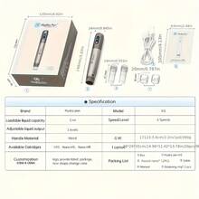 Wireless Derma Pen Beauty Pen H3 Automatic Microneedling Skin Care Beauty Machine With 2pcs 12pin Adjustable Cartridges - H3 Pen+12pcs Round Nano - View 4