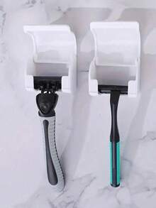 Shower Razor Holder And Electric Toothbrush Stand, No-Drill Storage Rack - Easy Bathroom Organization! Home Bathroom Decor Fall Decor