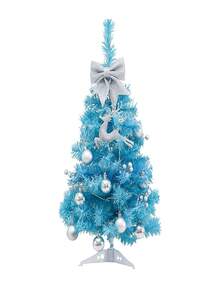 1 pezzo Albero di Natale artificiale di alta qualità da 60 cm, facile da montare, con base inclusa, in materiale PVC, sottile e salvaspazio, adatto per decorazioni natalizie domestiche e per ufficio, decorazioni festive, esposizioni stagionali, alberi tradizionali, decorazioni di alta qualità, foglie realistiche, costruzione durevole, mini albero di Natale da scrivania, decorazione natalizia perfetta per feste in famiglia