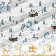 Christmas1pc Gingerbread Man, Little Deer, Snowflakes, Red Plaid Flannel Blanket,280gsm, Retro Patchwork Style Throw Blankets, Blanket For Bed, Tapestry,Rug, Suitable For Home Decor,The Four Seasons, Bedroom Decor, Room Decoration Stuff, Living Room Decor, Picnic Blanket, Best Friend Gifts, Bed.