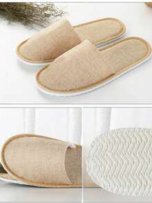 20Pairs/10pairs/5pairs/1pair Slippers Guest Slippers Travel Slippers For Women Travel Slipper For Men Reusable Slippers Business Trip Supplies Portable Slipper Universal Hotel Slippers Open And Closed Design For Hotel, Travel, Guests And Home