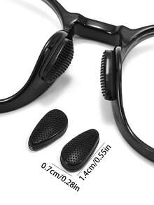 10/20pcs Soft Silicone Anti Slip Glasses Nose Pad - Transparent Comfortable Support With Self Adhesive Backing, Available In Black And White Options, Suitable For Myopia Glasses, Sunglasses, Presbyopia Glasses, And Blue Light Glasses. Minimalist Design, Flexible Materials, Women's Glasses Accessories - Multicolor - View 10