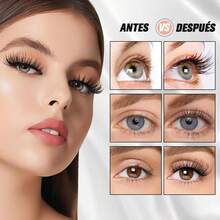 Nuevo rizador de pestañas eléctrico, rizador de pestañas con temperatura ajustable, mini rizador de pestañas eléctrico portátil, adecuado para maquillaje, calentamiento rápido, duración de 24 horas (blanco) - Negro - Ver 8