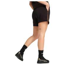 Puma Shorts femininos para atividades ao ar livre - Preto - Ver 2
