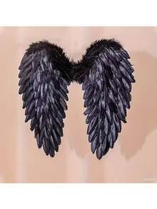 One Role-Playing Angel Wing Costume, With A Sexy Backless Decorative Design. Artificial Feather Wings Are Suitable For Festival And Party Props - Multicolor - View 10