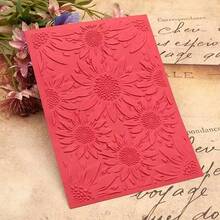 3D Plastic Embossing Folder Template Stereoscopic Sunflower Texture 5x7 Inch For Card Making DIY Scrapbooking Paper Crafting Handmade Crafts Scrapbooking Arts Supplies Scrapbook Decor - 預設 - 查看 6