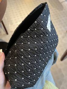 Borsa per il trucco, borsa portatile da tenere in mano, borsa portaoggetti, borsa da toeletta, borsa per il trucco di grande capacità, borsa portafazzoletti per il trucco, borsa da viaggio essenziale, borsa portaoggetti, borsa portassorbenti igienici per donne e ragazze, astuccio per matite per studenti, borsa interna, borsa cuscino con zip, borsa quadrata, borsa per il trucco di grandi dimensioni, pochette per il trucco, borsa cosmetica, grande capacità, borsa per il trucco di grandi dimensioni, regali di Natale, pochette, da viaggio, regali per donne, pochette da donna, clutch / piccola borsa a mano, organizer per il trucco, pochette, porta pennelli, mini pochette, pochette di grande capacità