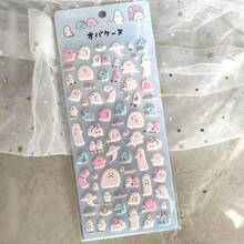 3D Cute Cartoon Stickers, 3D Adorable Japanese Style Bubble Stickers, Embossed Creative Diary Stickers, Diamond Gem Crystal Children's Handmade Decorative Stickers, Christmas/Thanksgiving Holiday Birthday Gift For Kids - Multicolor - View 7