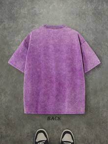 Dry Bones Come To Life Washed Christian Shirt, Christian Scripture T-Shirt, Vintage Retro Washed Shirt Single-Sided Printed (230 Heavyweight Pure Cotton T-Shirt)  High Quality Christian T-Shirt, Christian Gifts, Men's And Women's Shirts, Comfortable, Fashion Christian Shirt, Street Style Pure Cotton Fall Shirt - 紫丁香色 - 查看 2