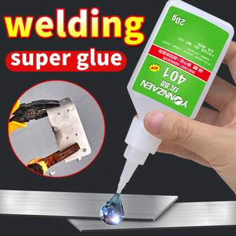 1/2/3 件装强力胶/强力粘合剂/快干胶/多用途胶，粘合力强，适用于金属、不锈钢、塑料、陶瓷、玻璃、石材、亚克力、木材、DIY 工艺品、鞋类修理等