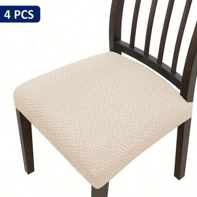 1/4/6 pezzi Cuscini per sedia in tessuto twill antiscivolo, imbottiti, di colore unito, per decorazione di casa, cucina, sala da pranzo