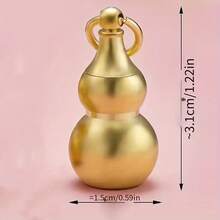 Auspicious Pixiu & Gourd Feng Shui 1pc Keychain - Amulet Good Luck, Prosperity, And Car Ring Accessory - 1 - 查看 3