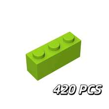 1 pieza Bloque de construcción de ladrillo alto de 1x3 para regalo unisex, bloques de construcción, ladrillo alto de 1x3, bloques básicos, compatibles y universales, colores vibrantes, juego versátil, que inspira la imaginación y la creatividad, configuraciones personalizables