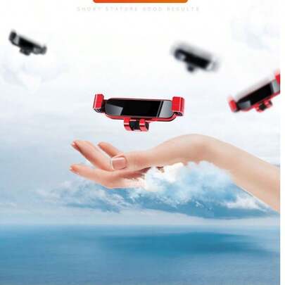 Soporte de teléfono para coche con ventilación por gravedad, soporte de navegación de coche invisible de lujo de una sola pieza