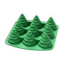 Christmas Tree Silicone Mold - Non-Stick Easy-Release Bakeware For Cakes, Pies, Soaps, Candles, Ice Cubes - Holiday Baking, Party Favors - Oven And Freezer Compatible - Perfect For Christmas, Halloween, Easter, Thanksgiving, And More - Kitchen And Dining Essential
