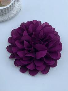 1pc Unique Handmade Flower Brooch, Vintage French Style Chic Niche Design, Elegant High-End Black Floral Lapel Pin, Minimalist For Suits, Dresses, Party Outfits, Stylish Fashion Accessory Gift For Women Valentines,Mom,Mother,Mother's Day,Gift