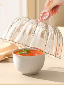 New Pumpkin Shaped Food Cover, Transparent PET Dish Cover, Keeps Food Warm, Dust & Insect Proof