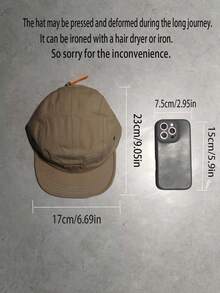 1pc Retro Japan Street Style Men Short Peak Baseball Cap, Outdoor Quick-Dry Breathable Lightweight American Hip Hop Snapback