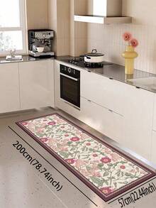 1 tấm thảm Silica Gel có họa tiết hoa cao cấp, thoải mái, chống mỏi, thấm hút và nhanh khô cho nhà bếp/phòng tắm, thảm cao su mềm Silica Gel tối giản cho nhà bếp, phòng tắm, lối vào, phòng giặt ủi, v.v. - Nhiều màu - Xem 13