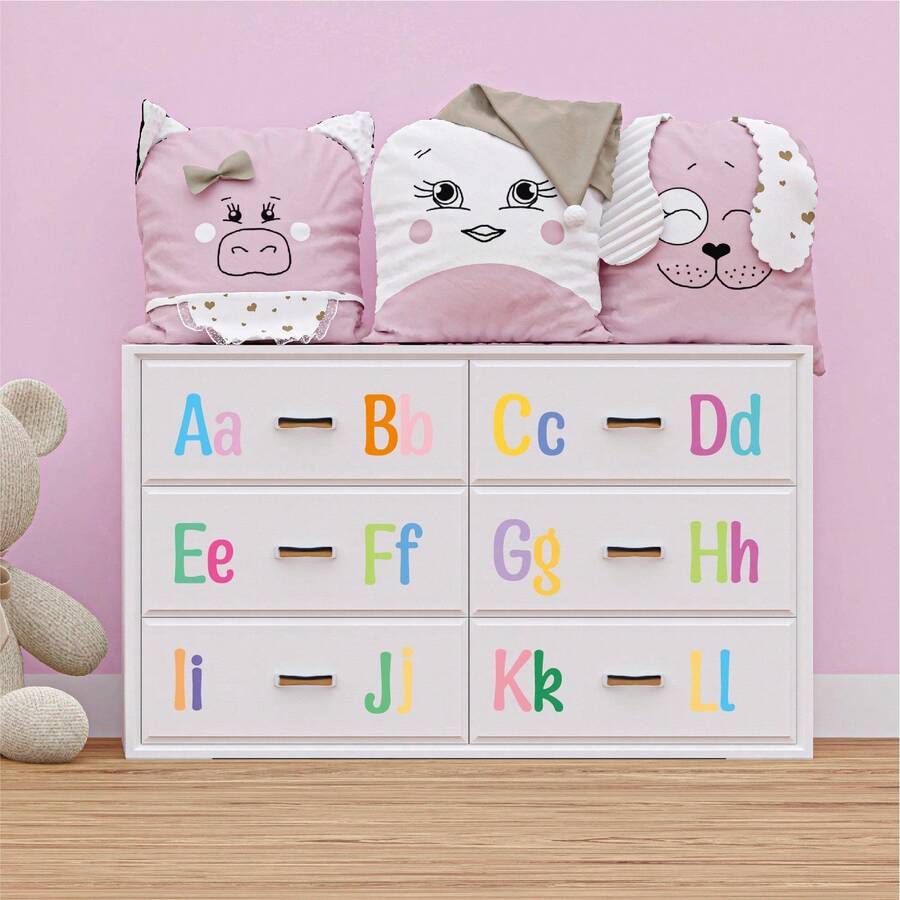 2-Inch Colorful Number & Letter Stickers, Self-Adhesive Decorative Decals For Classroom, Mailbox, Home