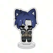HOT Game Guest 1337 Forsaken 10CM Acrylic Keychains Noob Shedletsky John Doe C00lkidd Elliot Key Ring Pendant Gaming Fans Gift - Nhiều màu - Xem 12
