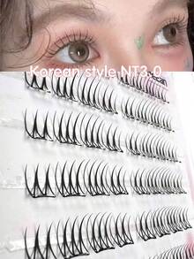 6 排迷你火焰簇下睫毛 - 无胶轻盈自粘卷翘睫毛，6-9 毫米自然妆效，适合婚礼、情人节/母亲节礼物、春夏旅行、睫毛延长、婚礼睫毛、卷翘睫毛设计、自粘睫毛 - C - 查看 6