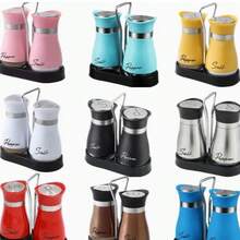 EYSENC Salt & Pepper Shakers Set, Refillable Salt Pepper With Stainless Steel Lid Container Spice Shakers Bottle For Home Kitchen, Restaurant, Picnic, Gifts For Home Decor, 3.4oz ,2/1pc - Multicolor - View 11
