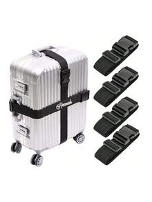 1pc Custom Embroidered Luggage Strap - Customizable Name, Text, Luggage Packing Strap Anti-Theft Multi-Function Hanging Buckle, Sturdy Closure Design, Durable Outer Strap, Outdoor Sports Fixing Strap, Portable Travel Anti-Theft Buckle Luggage Strap, Jacket Clip, Backpack Clothes Clip, Bag Clip For Carrying Support, Available In A Variety Of Colors, Travel Essentials, Gifts For Friends And Family Who Love Traveling