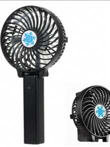 Ventilador USB mini portátil de escritorio para oficina y uso personal FA057 - Negro - Ver 2