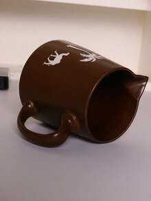 طقم إبريق قهوة سيراميك للمشاركة، طقم إبريق قهوة رجعي بنمط الجمل من السيراميك، إبريق قهوة بالتنقيط وكوب منقي القهوة، إبريق قهوة بقاع مسطح، هدية للأصدقاء - متعدد الألوان - مشاهدة 5