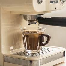 Wood Handle Glass Coffee Cup Set With Insulated Sleeve - Coffee Cup Series - View 5