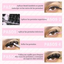 Betyked Kit de Extensión de Pestañas, 640 Pestañas Individuales,DIY Kit de Racimos de Pestañas Todo Con Unión y Sellado de Pestañas de Sujeción Fuerte, Pinzas Cepillo(Mezcla 30-40-50-60D, 9-16MM)