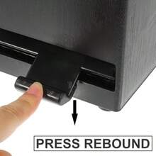 UKCOCO Caja Dispensadora Automática para Popotes Tipo Push Práctica y Duradera para Tiendas de con Leche y Cafés Contenedor Higiénico Almacenamiento de Pipetas - Marrn - Ver 2