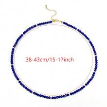 Natural Lapis Lazuli Style Beaded | Bohemian French Design | Handmade High-End Niche | Versatile For Daily Wear