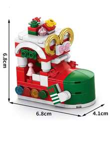 Christmas Santa Claus, Christmas Tree, Train, Snowman Micro Particles Building Blocks, Creative Gift, Reindeer Assembled Blocks - Educational ABS Toy Box Packaging, Best Holiday Gift Room Decoration Christmas,Ornaments Christmas,Adult Building Blocks,Little Houses,Gifts,Christmas Train Set,Christmas,Building Blocks,Christmas Decorations