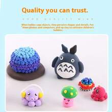 [50g/500g Ultra-leichter Ton] 36-Farben Ultra-leichter Ton Set DIY Modellierton mit Schnitzwerkzeugen, weich und ultra-leicht, einfach zu verwenden, perfekt zum Formen, Handarbeiten, DIY-Projekten, ein hervorragendes Geschenk zu Geburtstagen/Weihnachten.